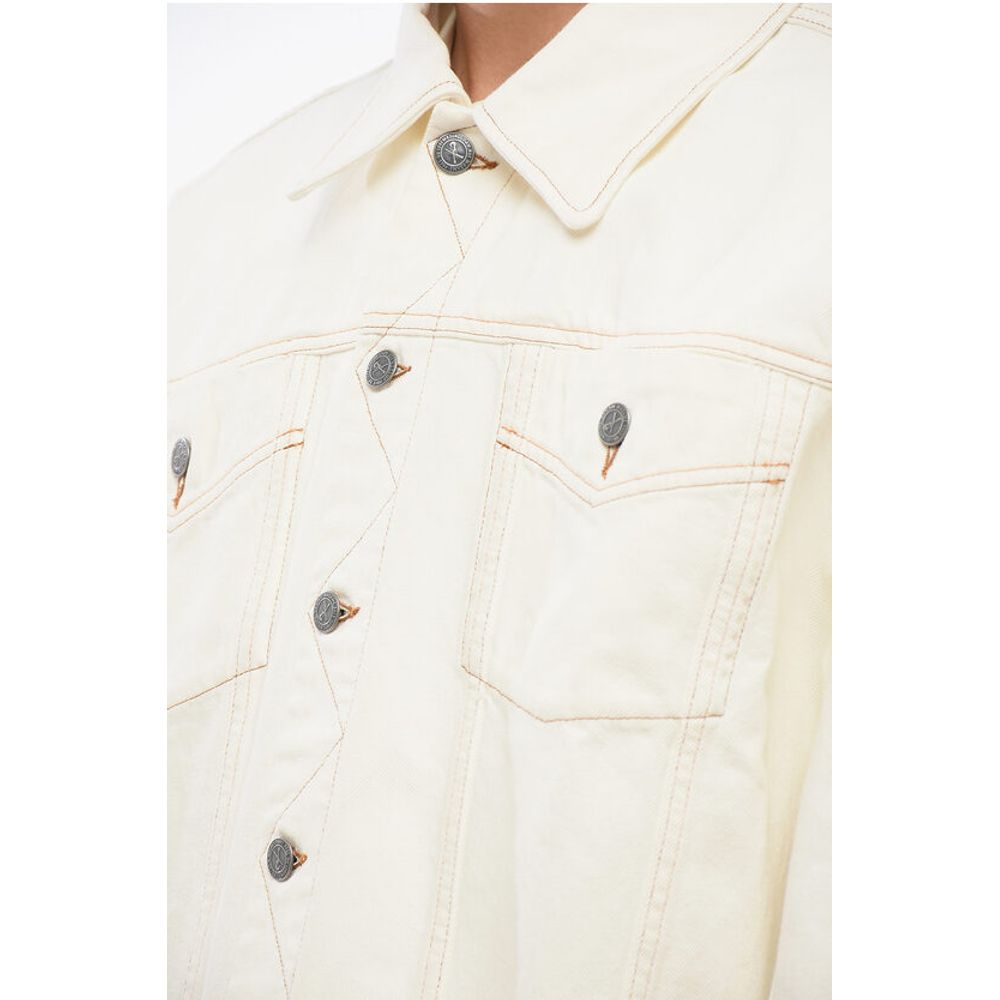 A.P.C. NATACHA RAMSAY-LEVI Denim Jacket with Visible Stitching and