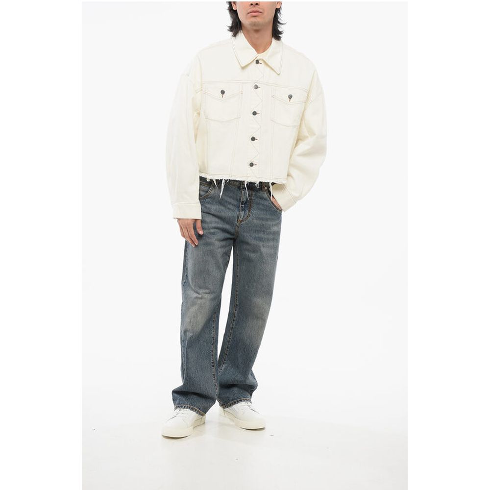 A.P.C. NATACHA RAMSAY-LEVI Denim Jacket with Visible Stitching and