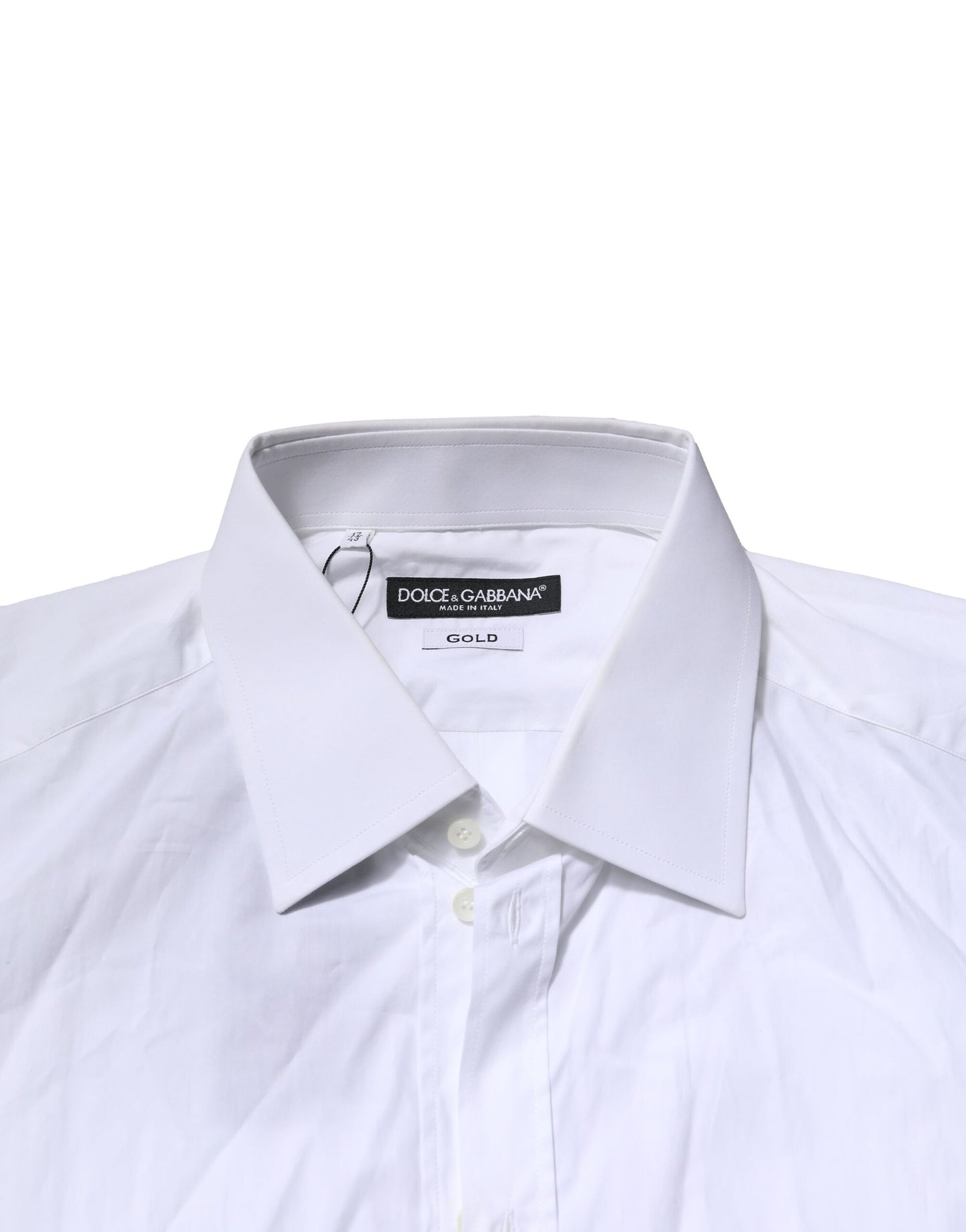 Dolce &amp; Gabbana Camicia formale a maniche lunghe in oro bianco