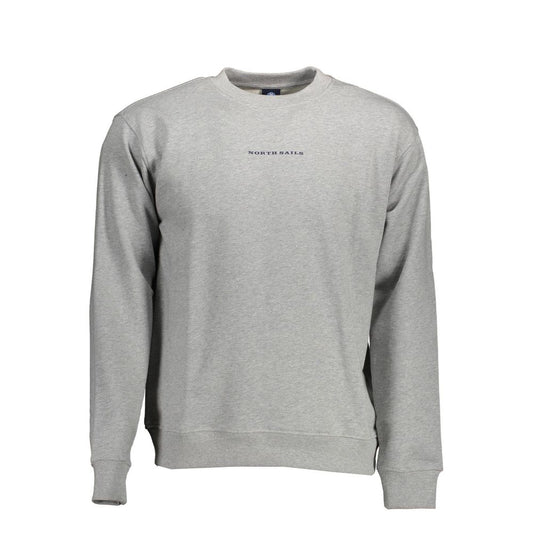 North Sails Grauer Baumwollpullover für Herren