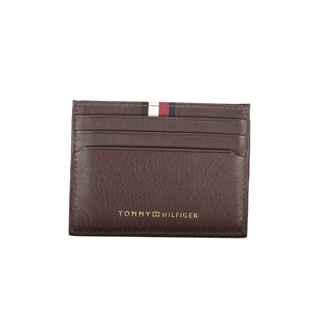 Tommy Hilfiger – Braune Lederbrieftasche für Herren