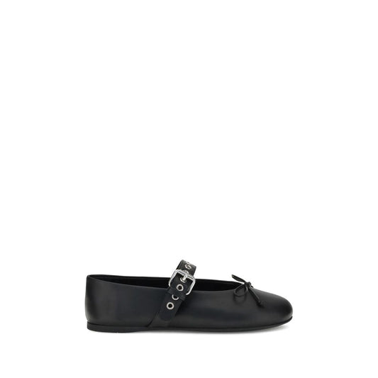 Miu Miu Leather Ballerinas