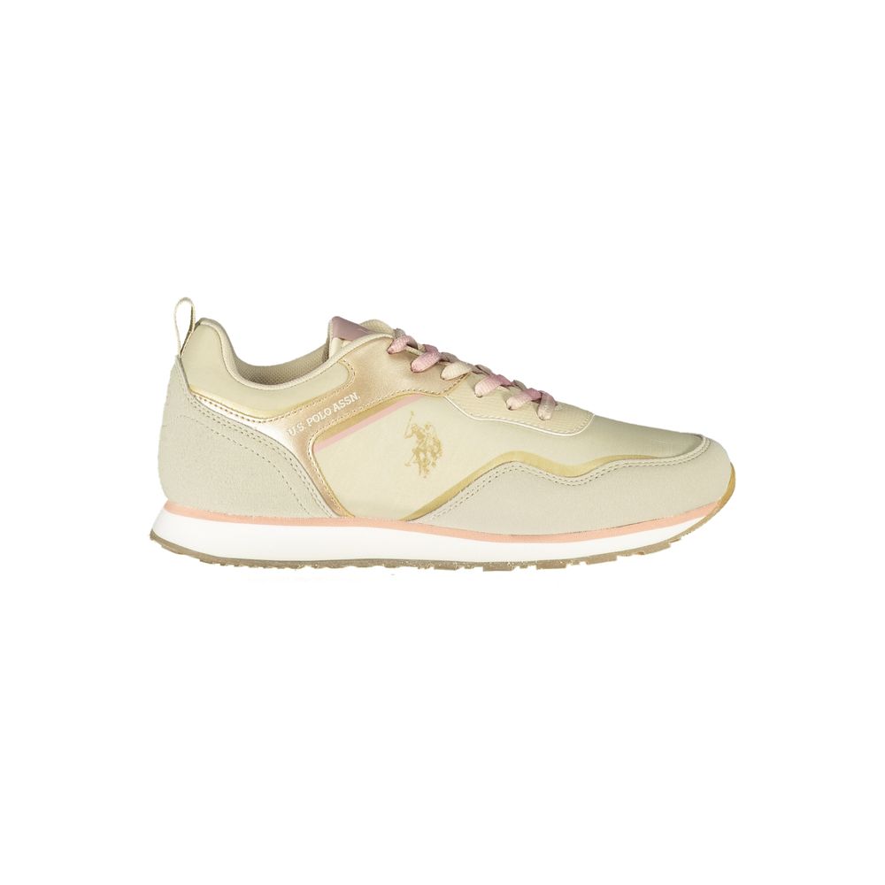 US POLO ASSN. Beige Polyester Sneaker