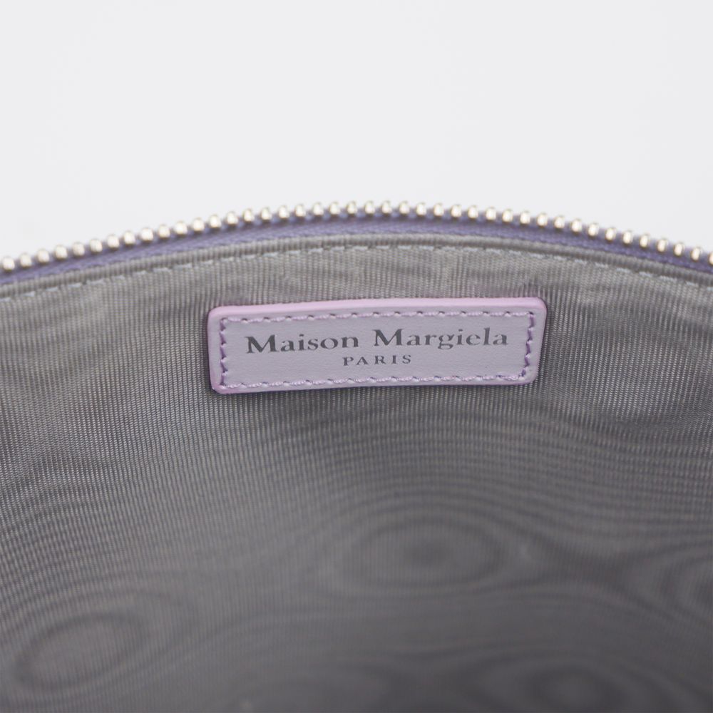 Borsa a mano in pelle di vitello viola Maison Margiela