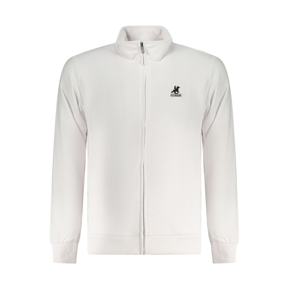US Grand Polo White Cotton Sweater