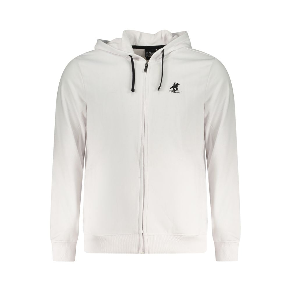 US Grand Polo White Cotton Sweater