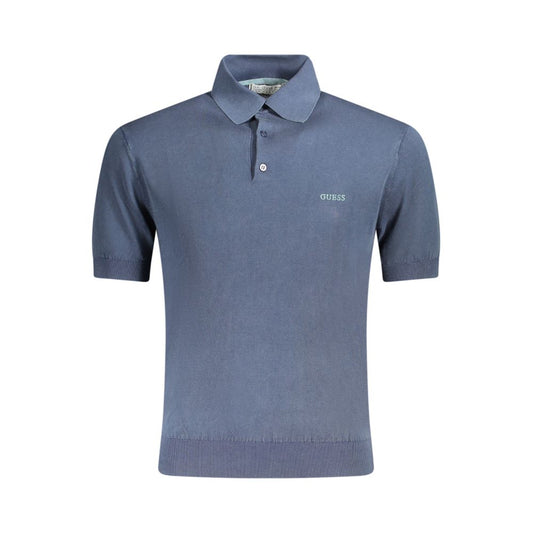 Guess Jeans Blue Cotton Polo Shirt