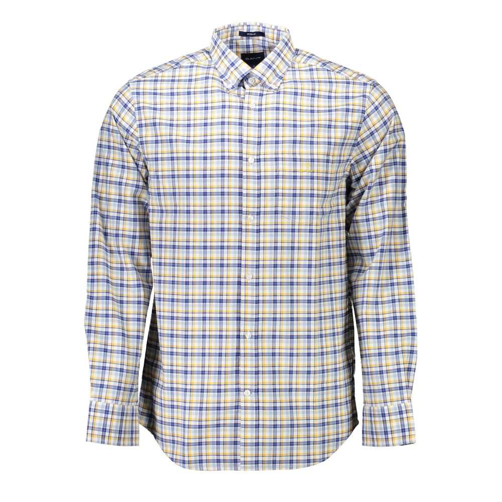 Camicia in cotone giallo Gant
