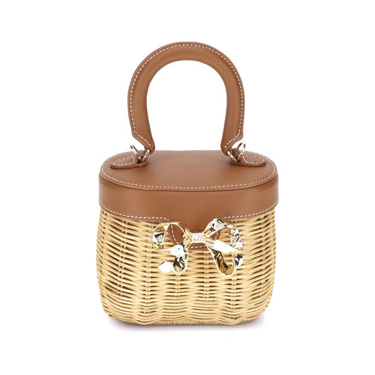 Self-Portrait Rattan Handbag