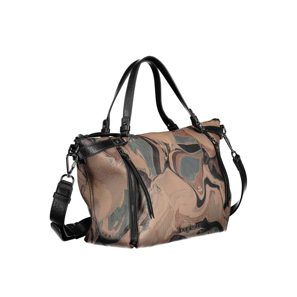 Desigual Brown Polyethylene Handbag