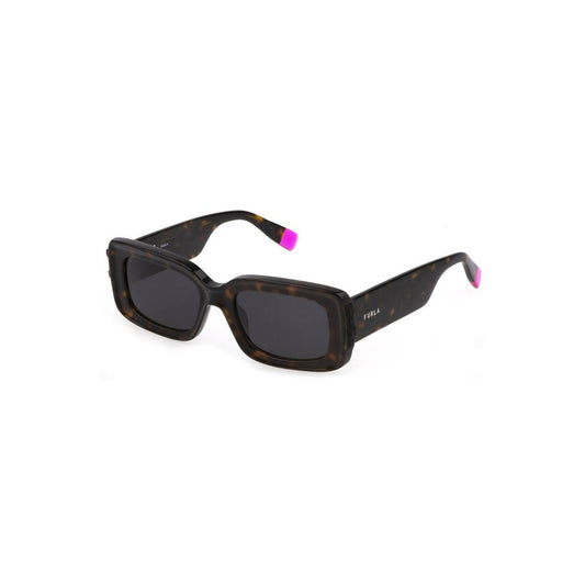 Furla Brown Plastic Sunglasses