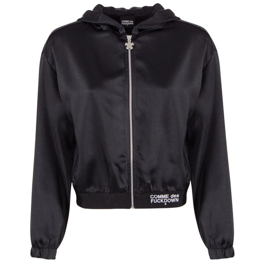Comme Des Fuckdown Black Polyester Sweater