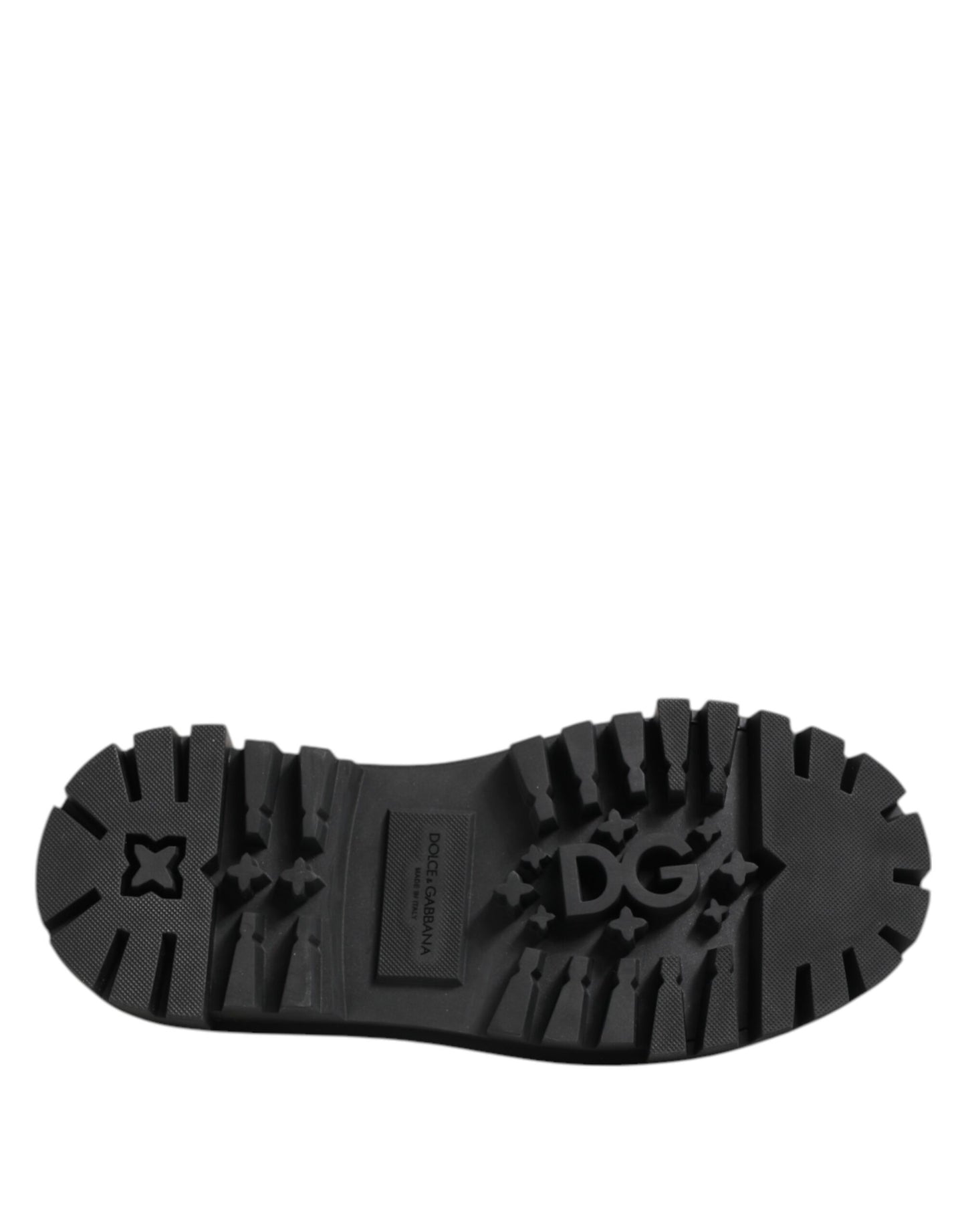 Scarpe Derby da trekking in vernice nera Dolce &amp; Gabbana