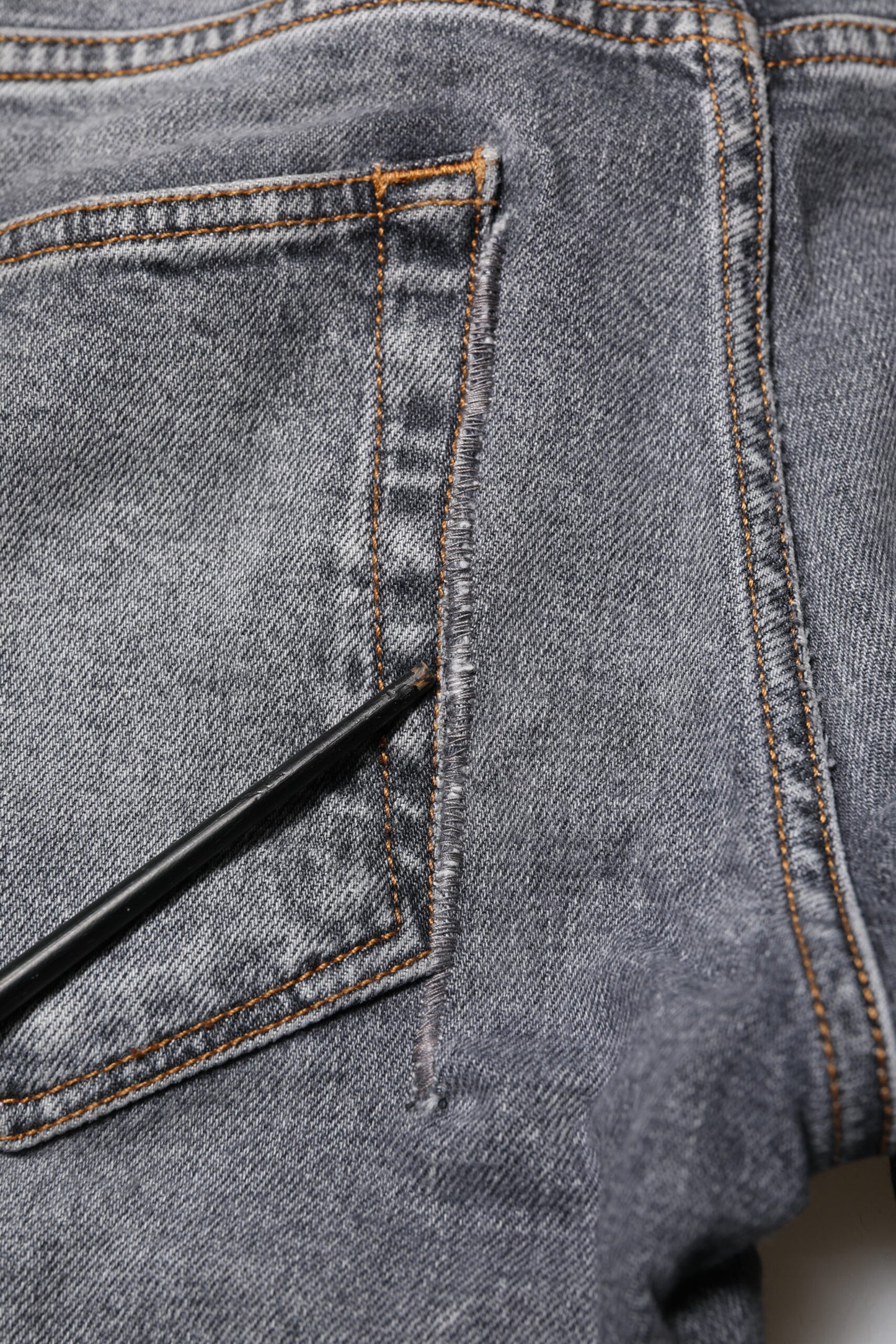 Jeans skinny da uomo in cotone grigio Dolce &amp; Gabbana