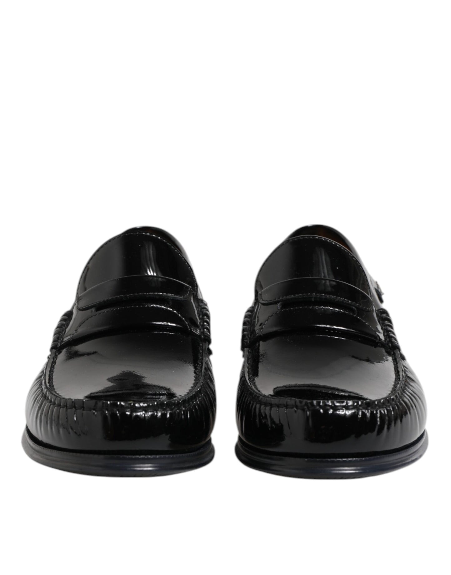 Mocassini eleganti slip-on in pelle nera Dolce &amp; Gabbana
