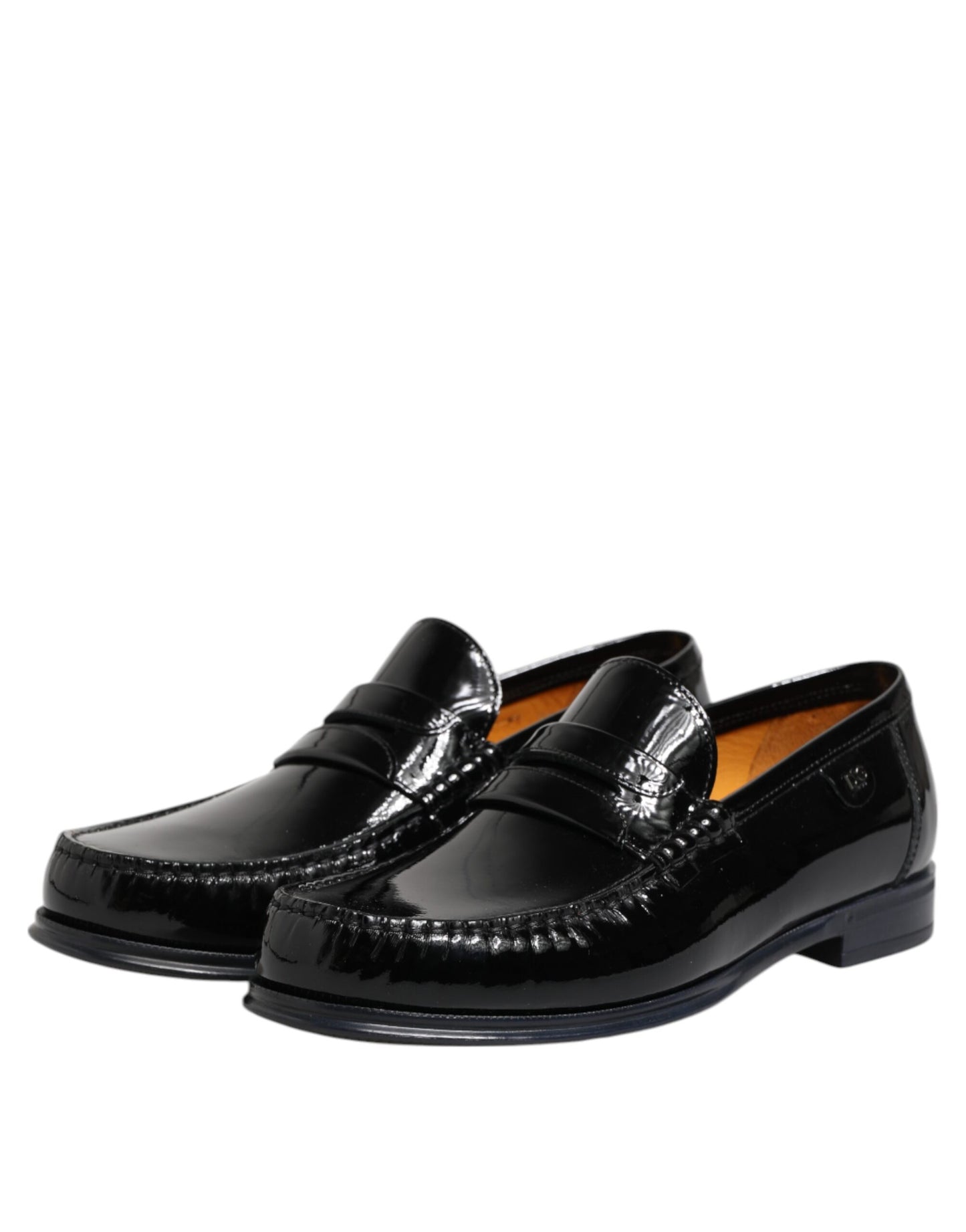Mocassini eleganti slip-on in pelle nera Dolce &amp; Gabbana