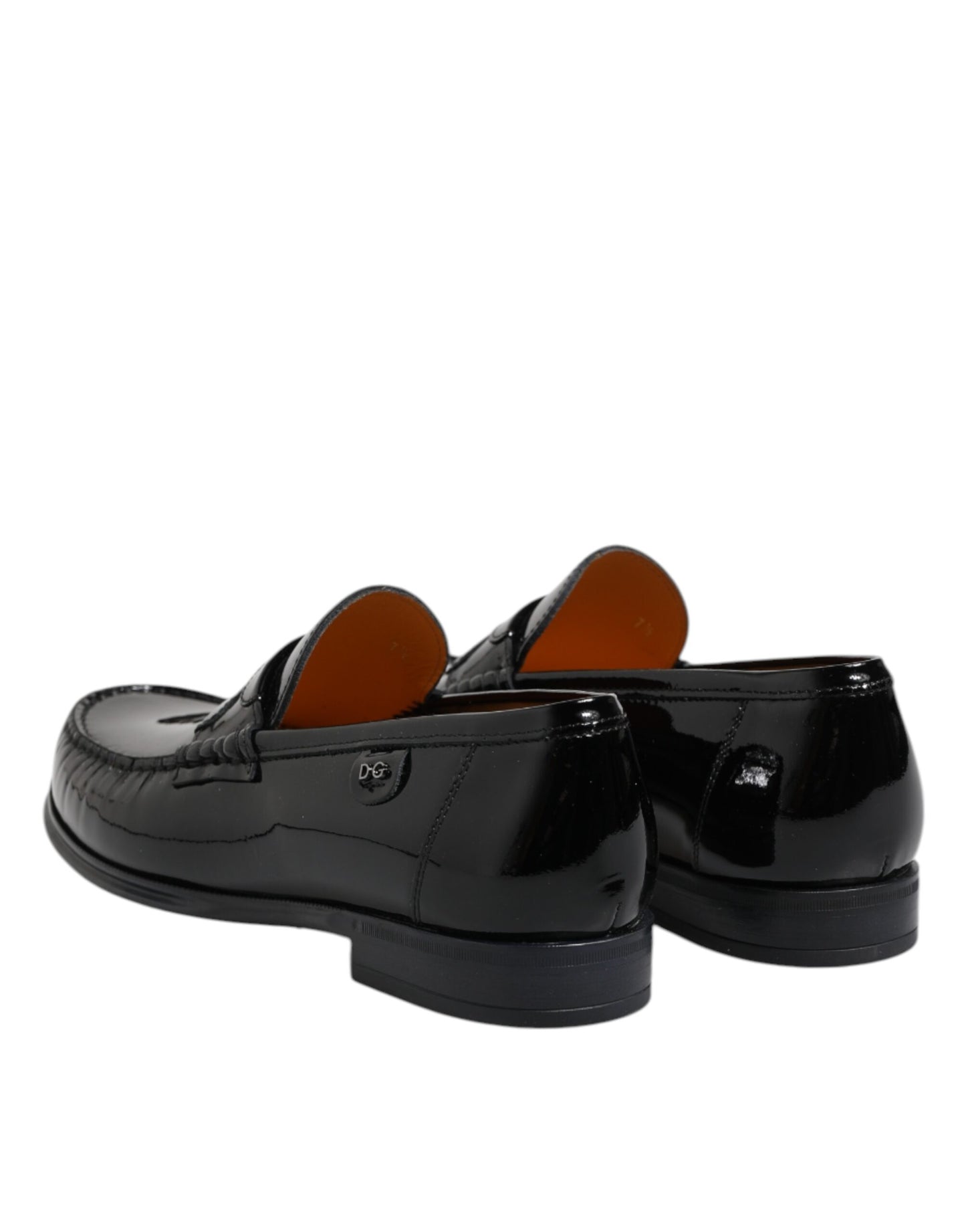 Mocassini eleganti slip-on in pelle nera Dolce &amp; Gabbana