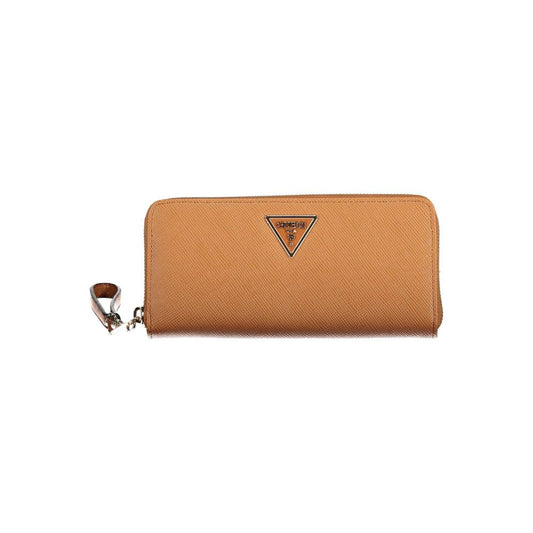 Guess Jeans Brown Polyethylene Wallet