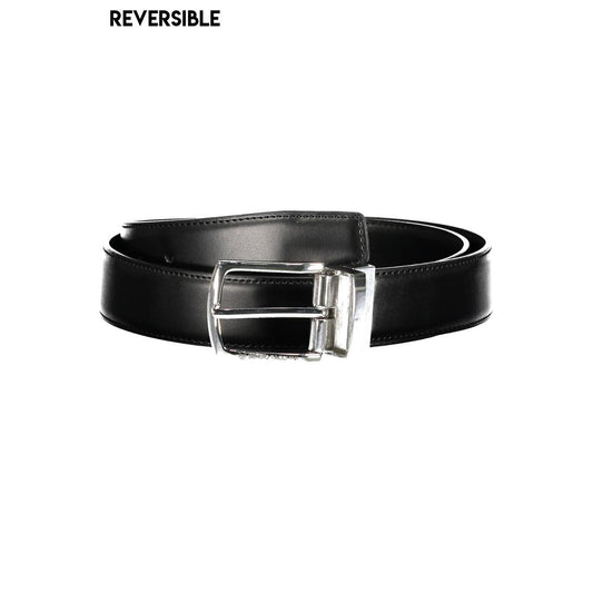 Sergio Tacchini Black Leather Belt