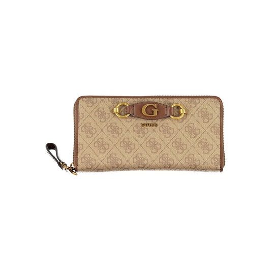 Guess Jeans Beige Polyethylene Wallet