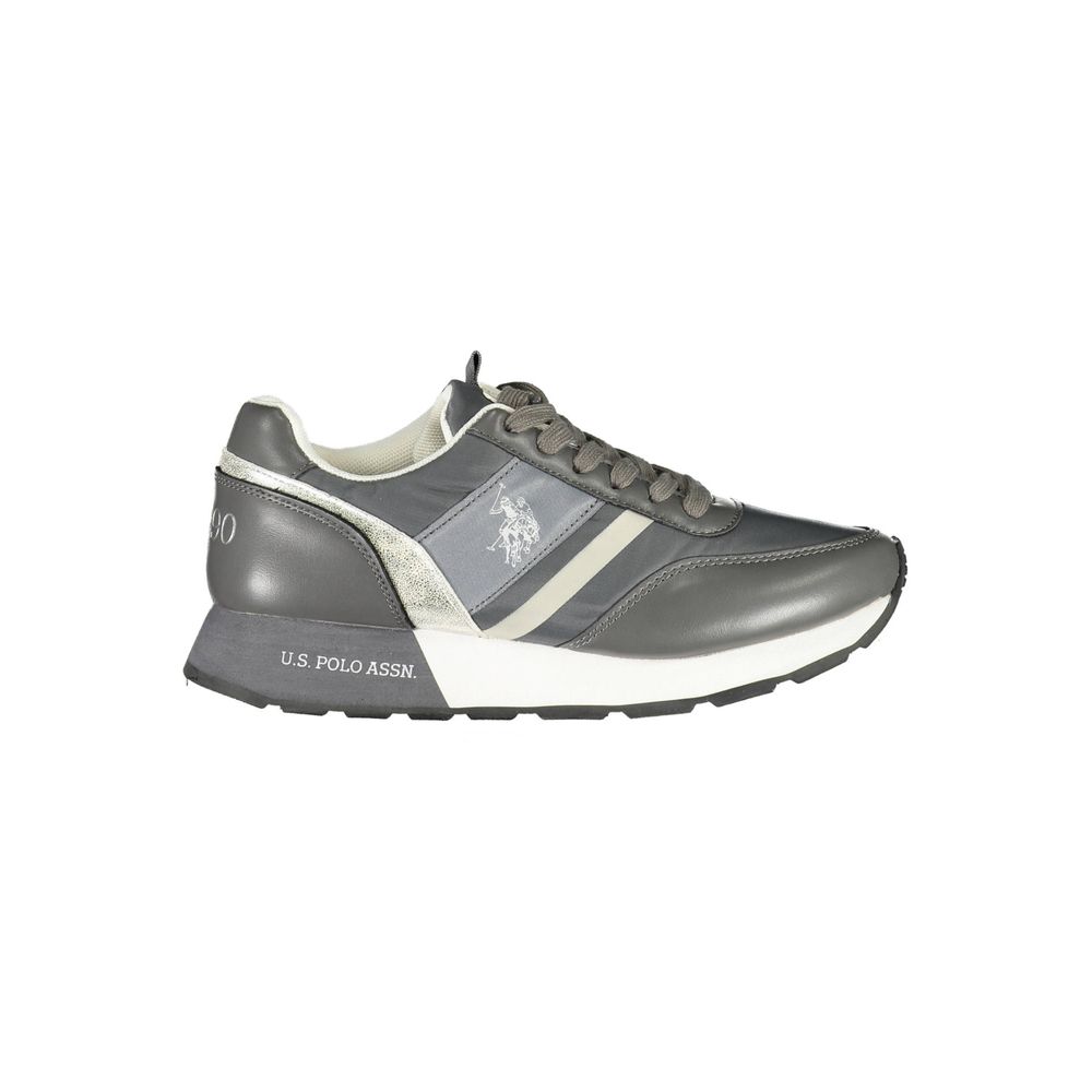 U.S. POLO ASSN. Gray Polyester Sneaker