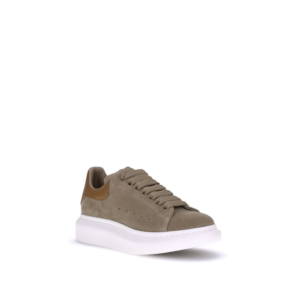 Alexander McQueen Brown Calf Leather Bos Taurus Platform Sneakers