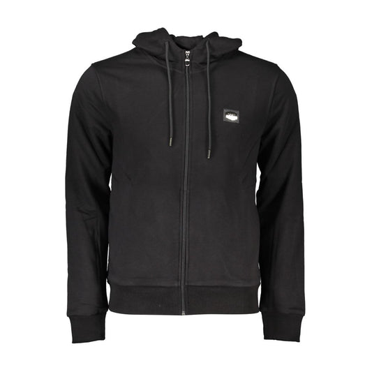 Cavalli Class Black Cotton Men Sweater