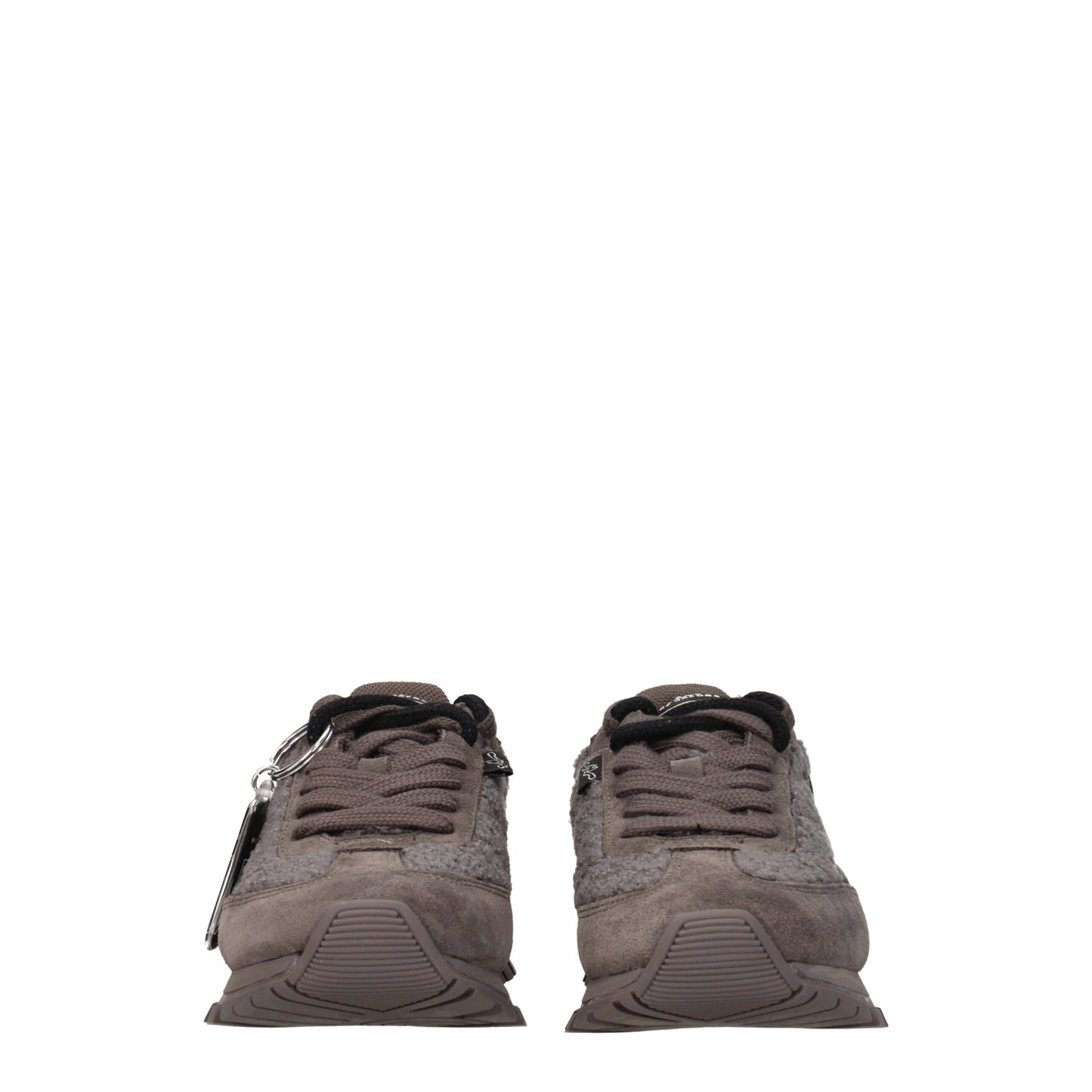 Marc Jacobs Gray Fur Chunky Sneakers