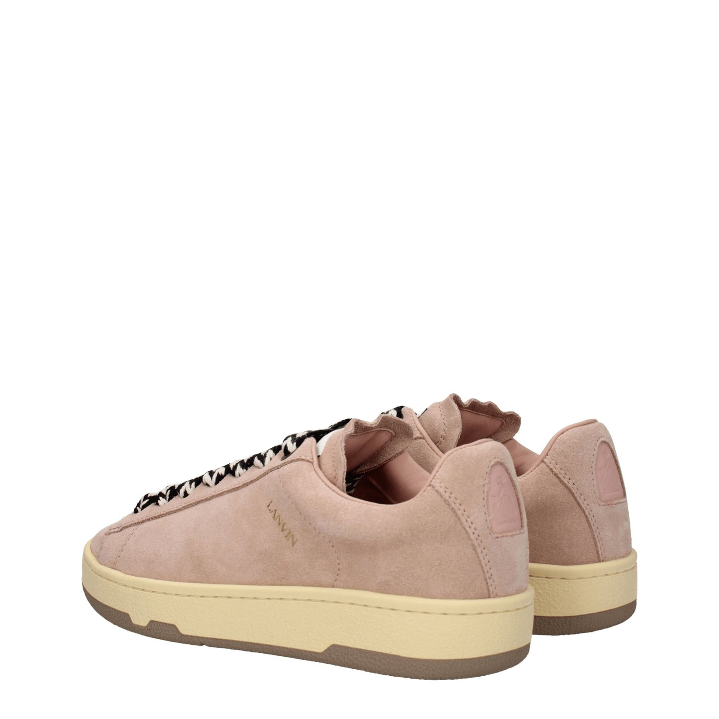 Lanvin Pink Leather Low Tops