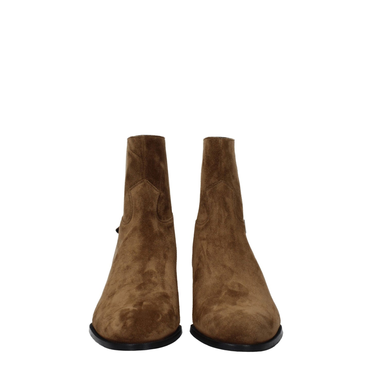 Celine Brown Leather Ankle Boots