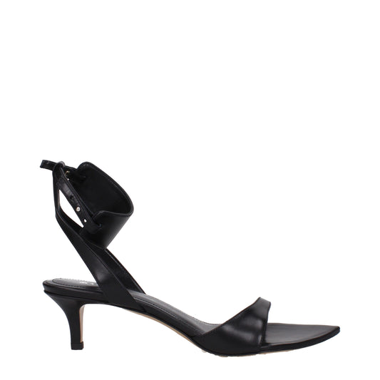 Isabel Marant Black Leather Sandals