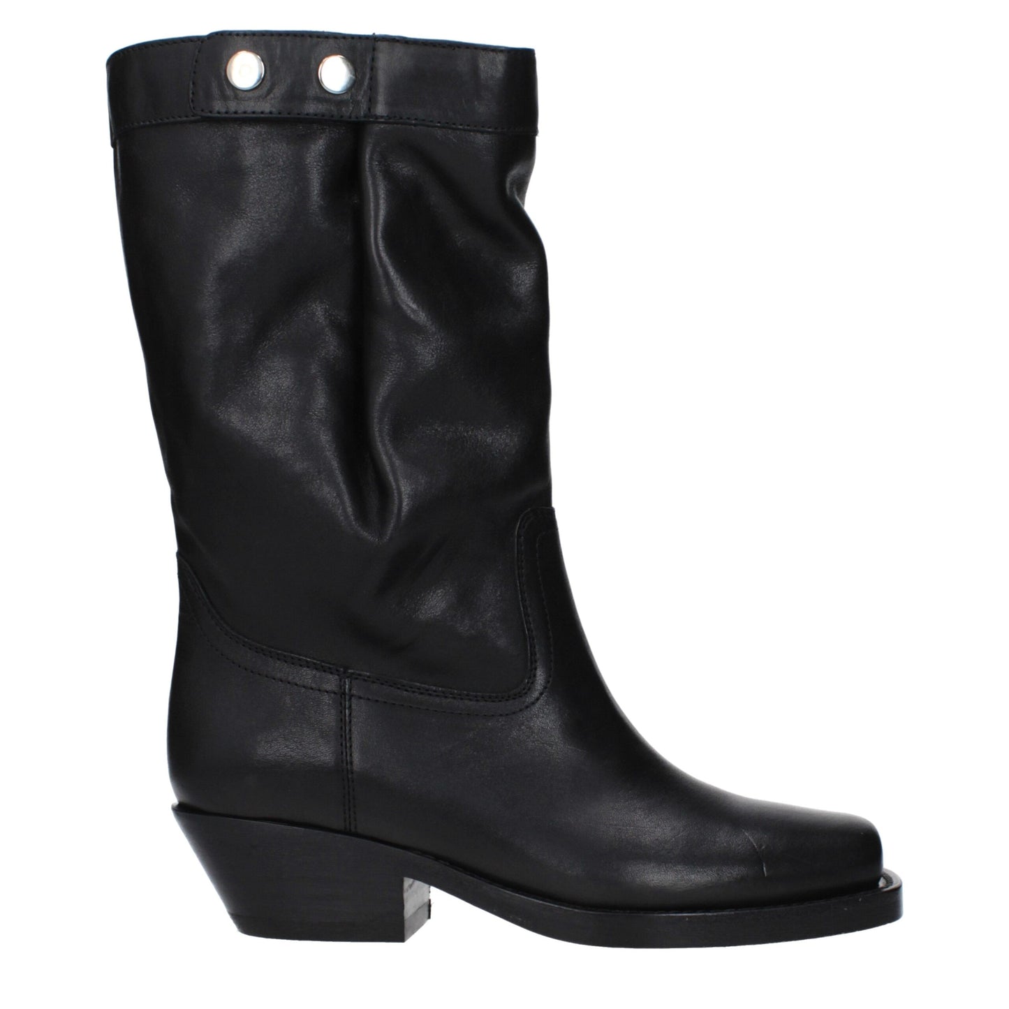 Isabel Marant Black Leather Ankle Boots