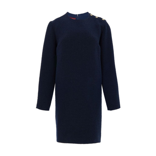 Gucci Navy Blue Wool Short
