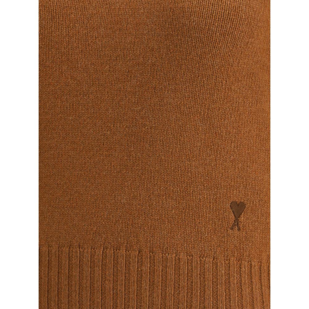 Ami Paris Brown Cashmere Sweatshirt