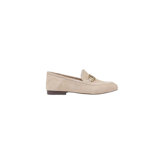 Guess Beige Leather Flat Shoes