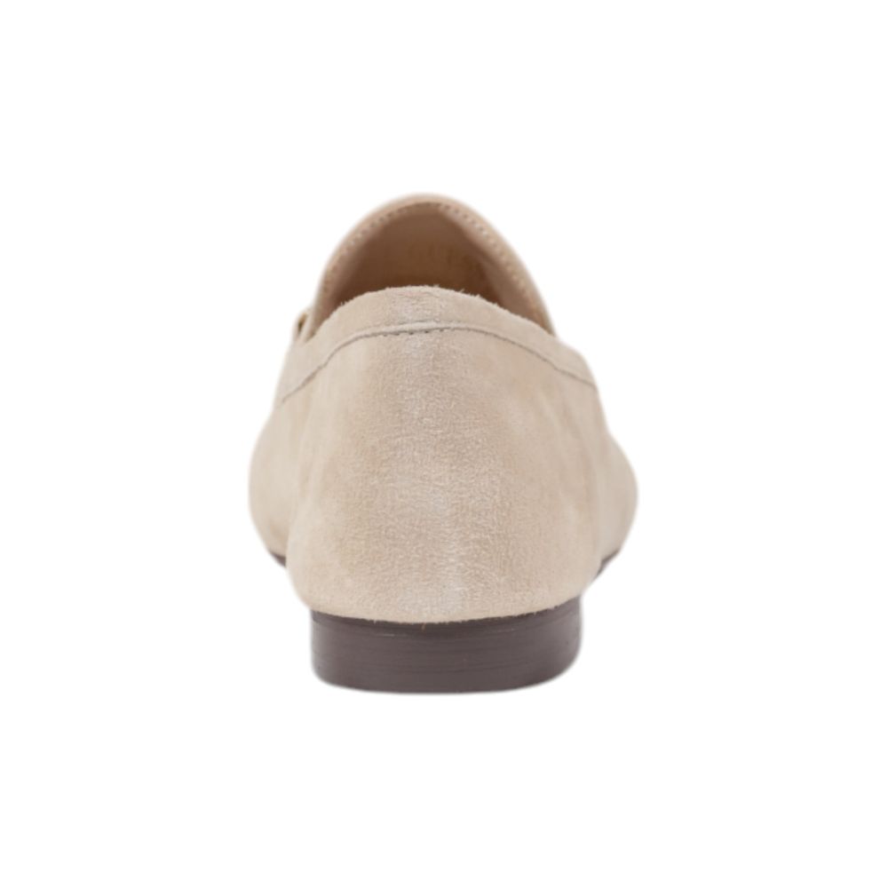 Guess Beige Leather Flat Shoes