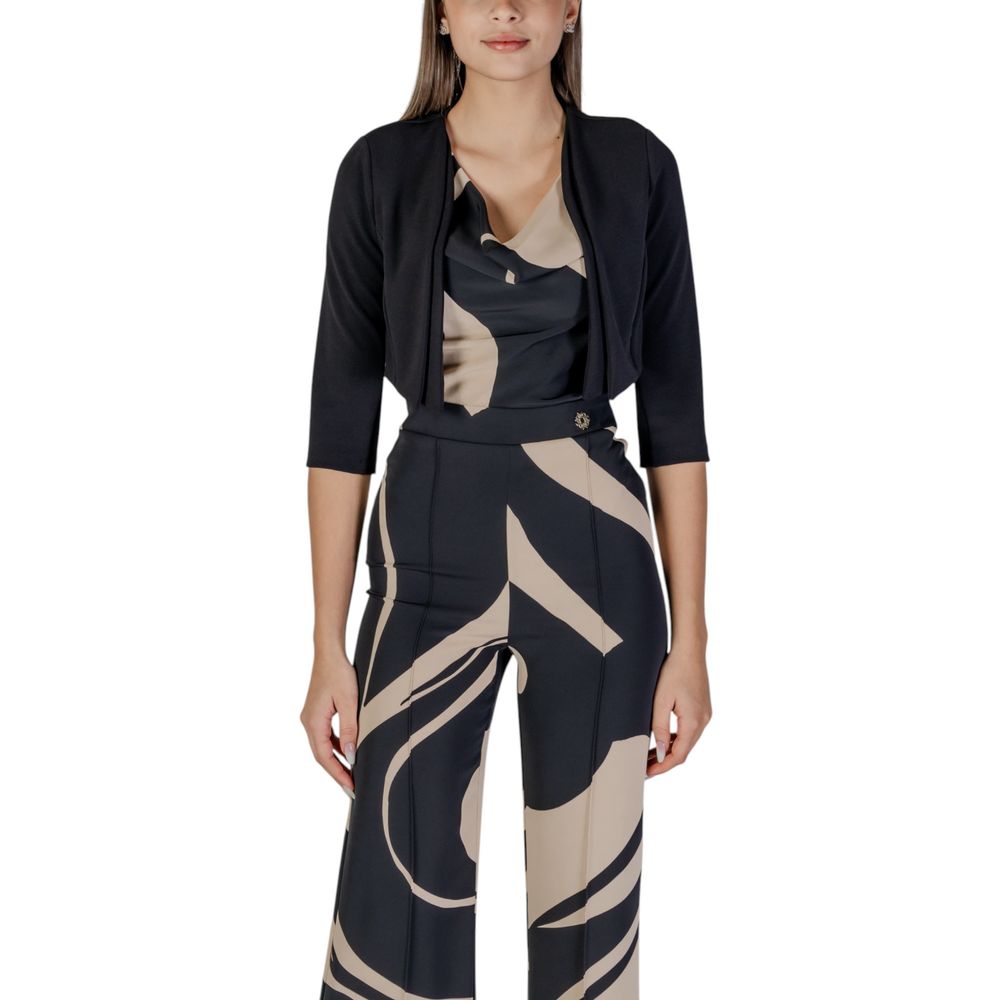 Rinascimento Black Polyester Bolero