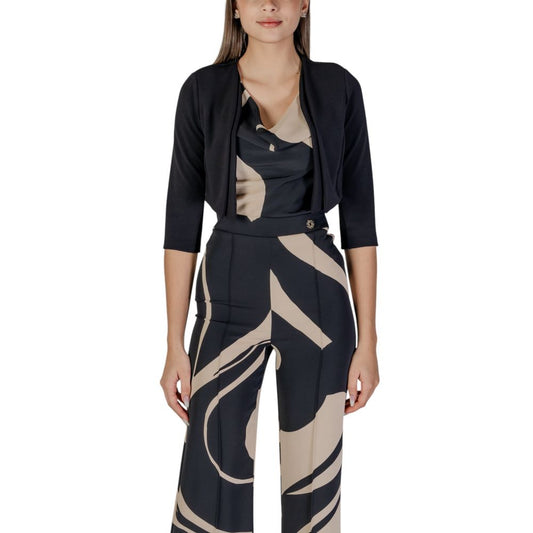 Rinascimento Black Polyester Bolero