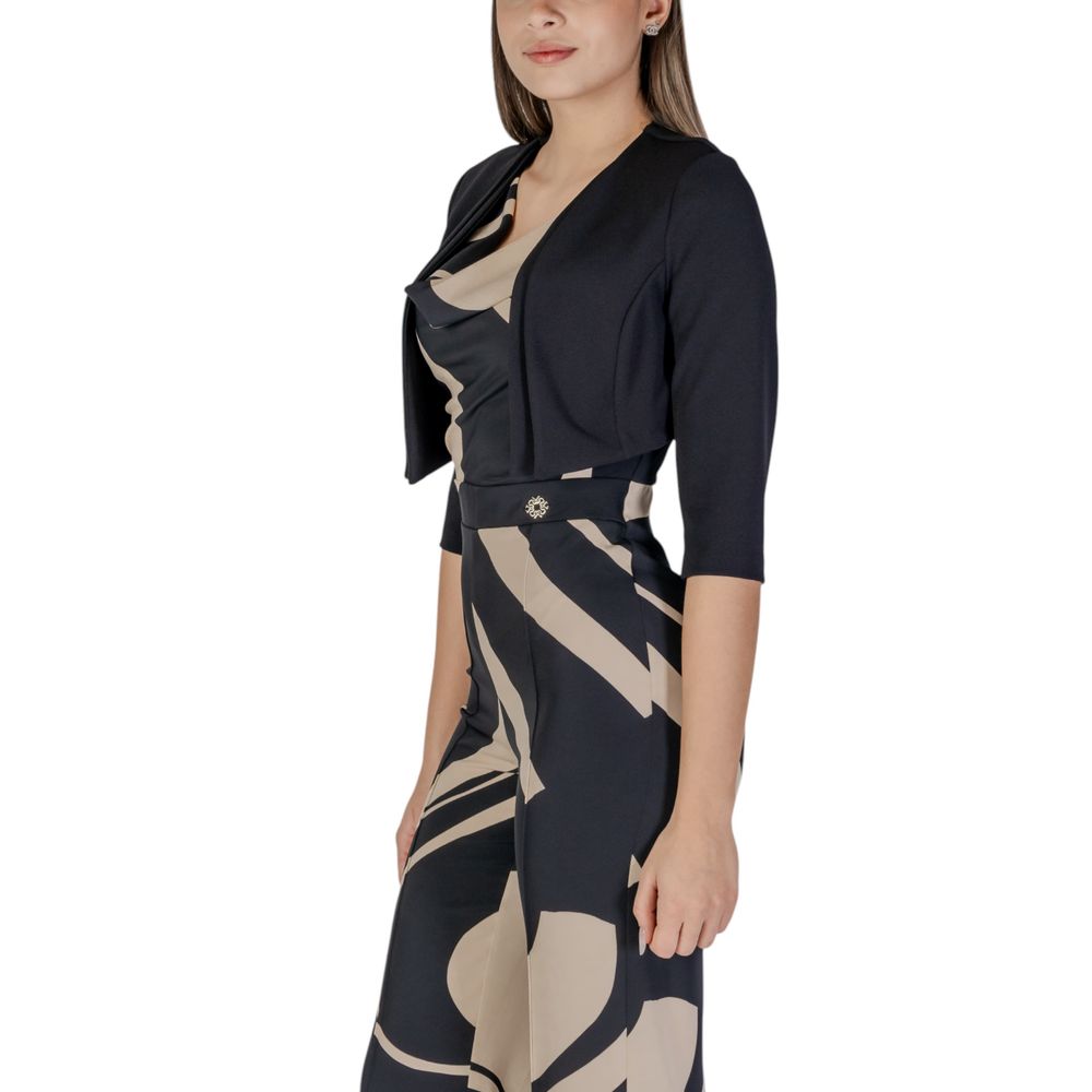 Rinascimento Black Polyester Bolero