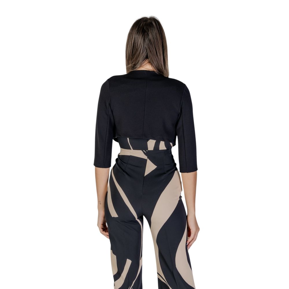 Rinascimento Black Polyester Bolero