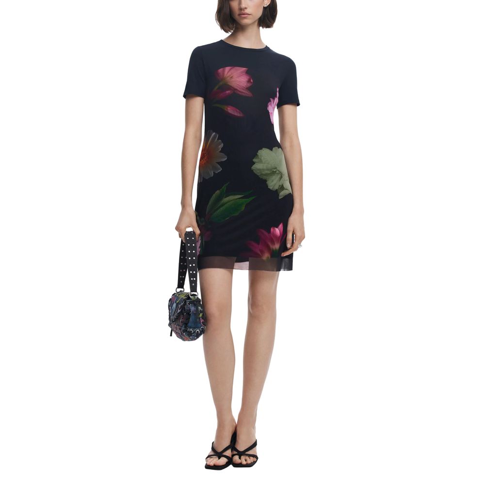 Desigual Black Polyester Short