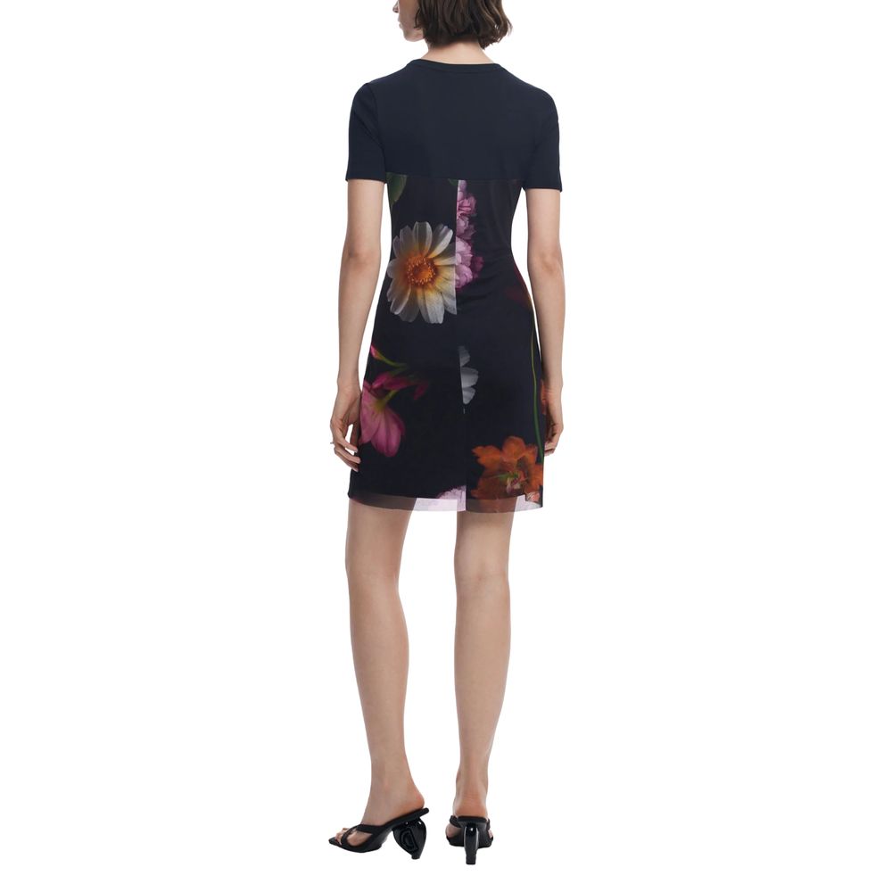 Desigual Black Polyester Short