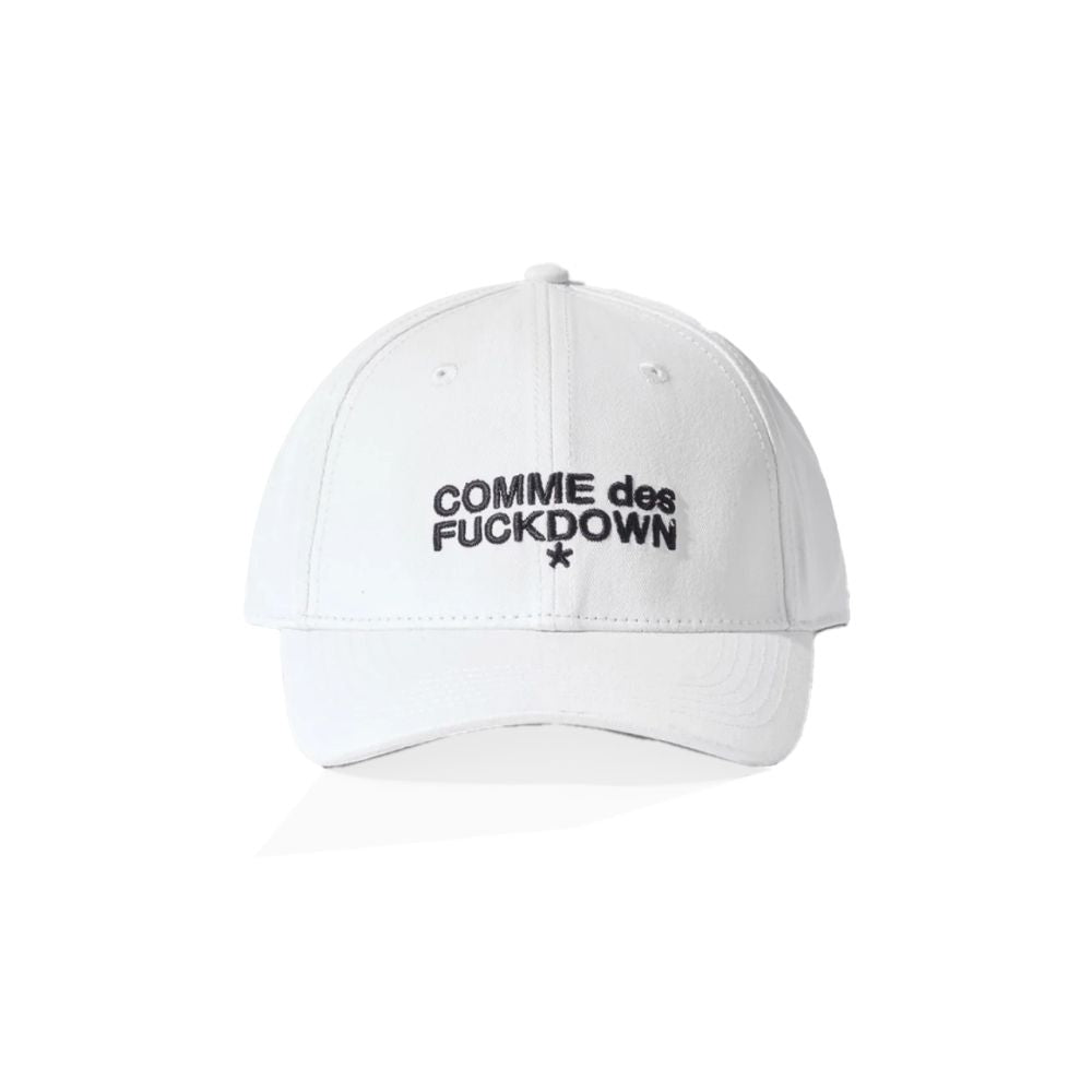Comme Des Fuckdown White Cotton Hat