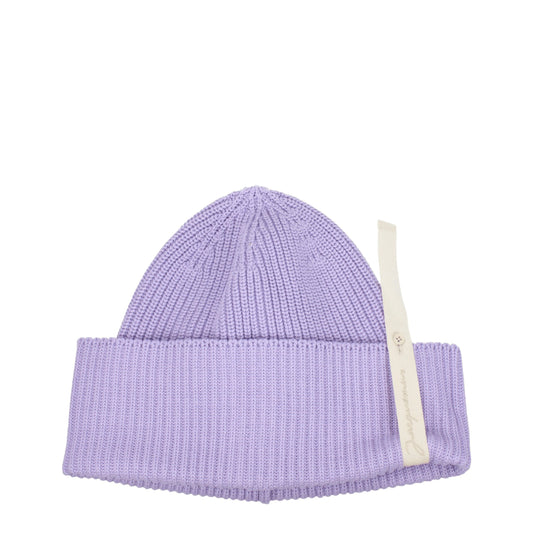 Jacquemus Purple Cotton Beanie
