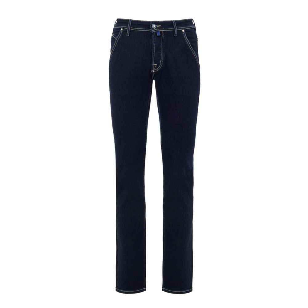 Jacob Cohen Blue Cotton Skinny Jeans