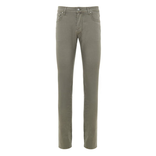 Jacob Cohen Gray Cotton Skinny Pant