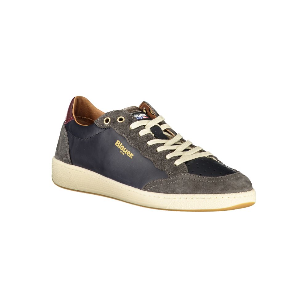 Blauer Blue Leather Men Sneaker