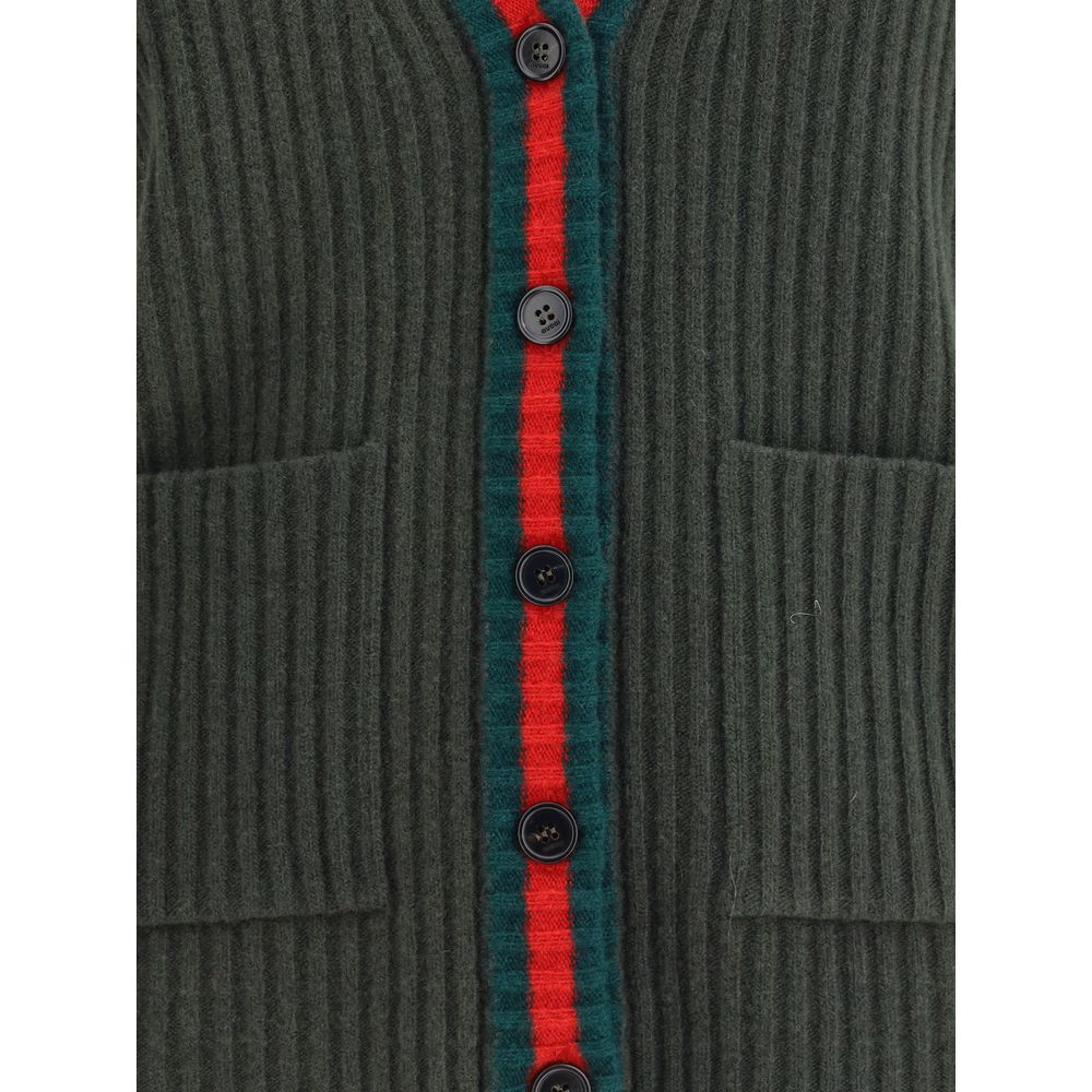 Gucci Green Wool Sleeveles Sweater