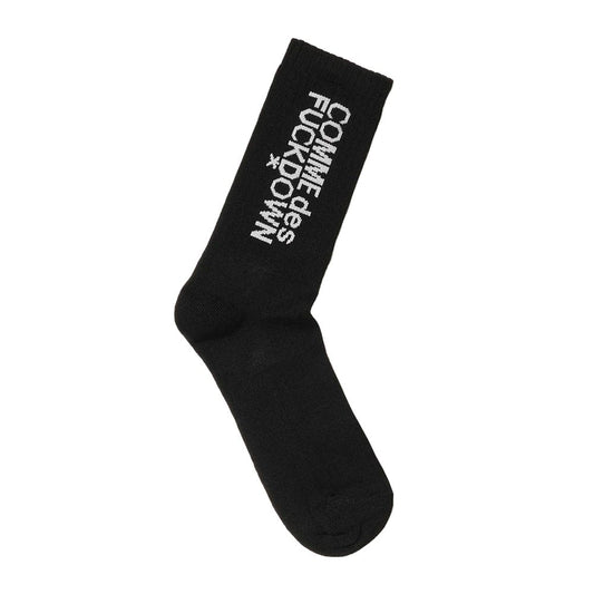Comme Des Fuckdown Black Cotton Sock