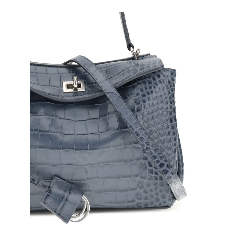 Balenciaga Light Blue Calf Leather Bos Taurus Handbag